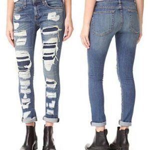 rag & bone DRE distressed jeans NWT size 25